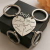 Pezzi di Cuore con Incisione Acciaio inossidabile | Collane - Bracciali - Portachiavi