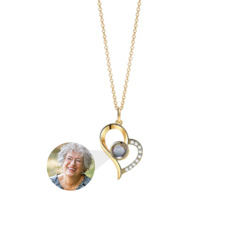 Remember Collana con cristalli in Acciaio personalizzata con foto