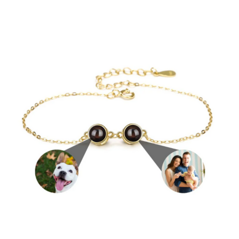 Remember Bracciale Double in Acciaio personalizzato con foto