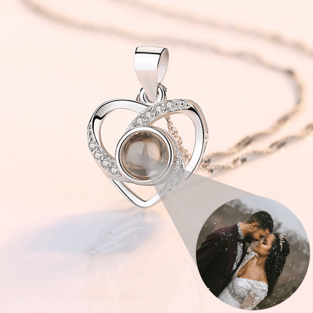 Remember Collana con cristalli personalizzata con foto - Joelite Gioielli