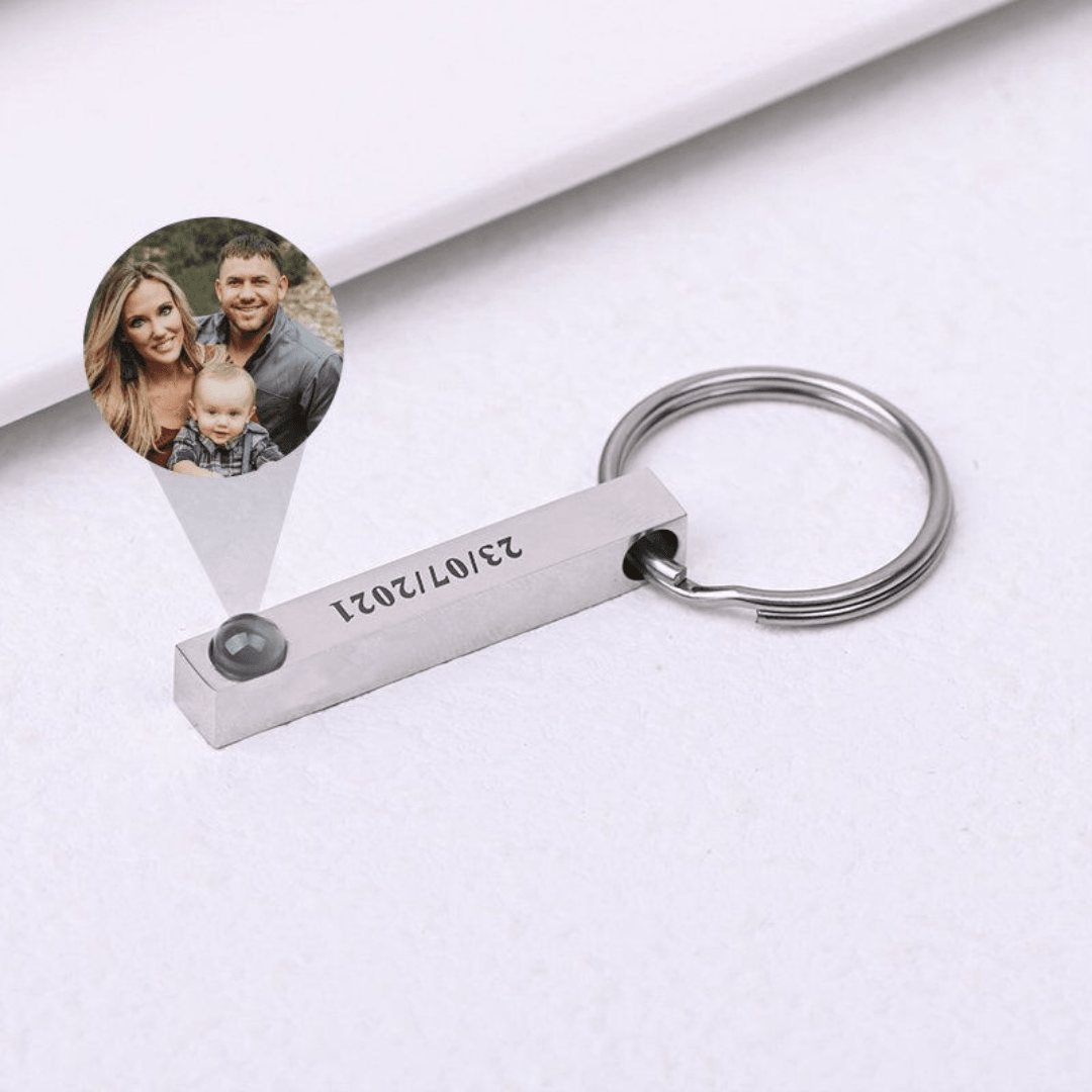 Remember™ Portachiavi in Acciaio personalizzato con foto - Joelite Gioielli