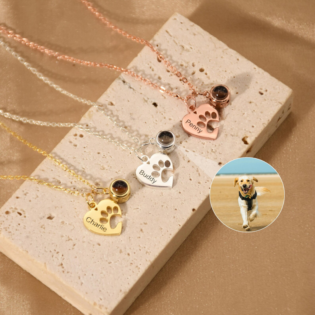 Remember™ Collana con Zampa personalizzata con foto e incisione | Acciaio Inossidabile