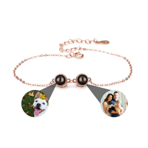 Remember Bracciale Double in Acciaio personalizzato con foto