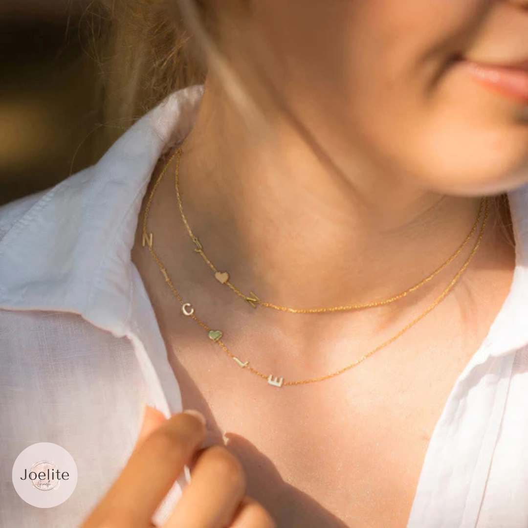Collana Personalizzata con Lettere | Acciaio Inossidabile