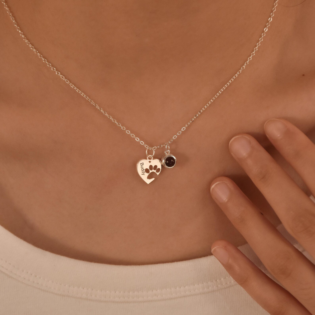Remember™ Collana con Zampa personalizzata con foto e incisione | Acciaio Inossidabile