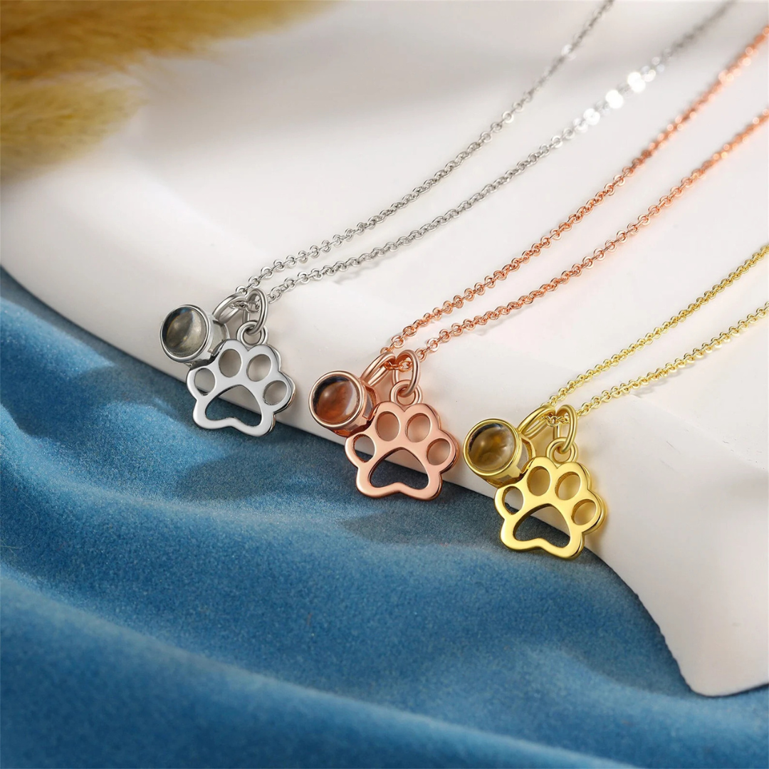 Remember™ Collana con Zampa personalizzata con foto | Acciaio Inossidabile