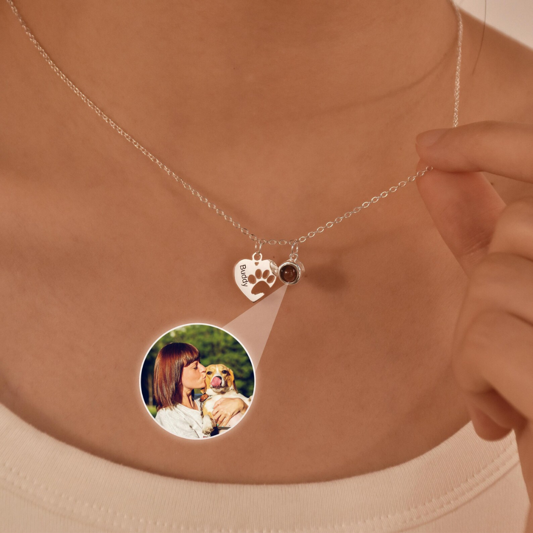 Remember™ Collana con Zampa personalizzata con foto e incisione | Acciaio Inossidabile