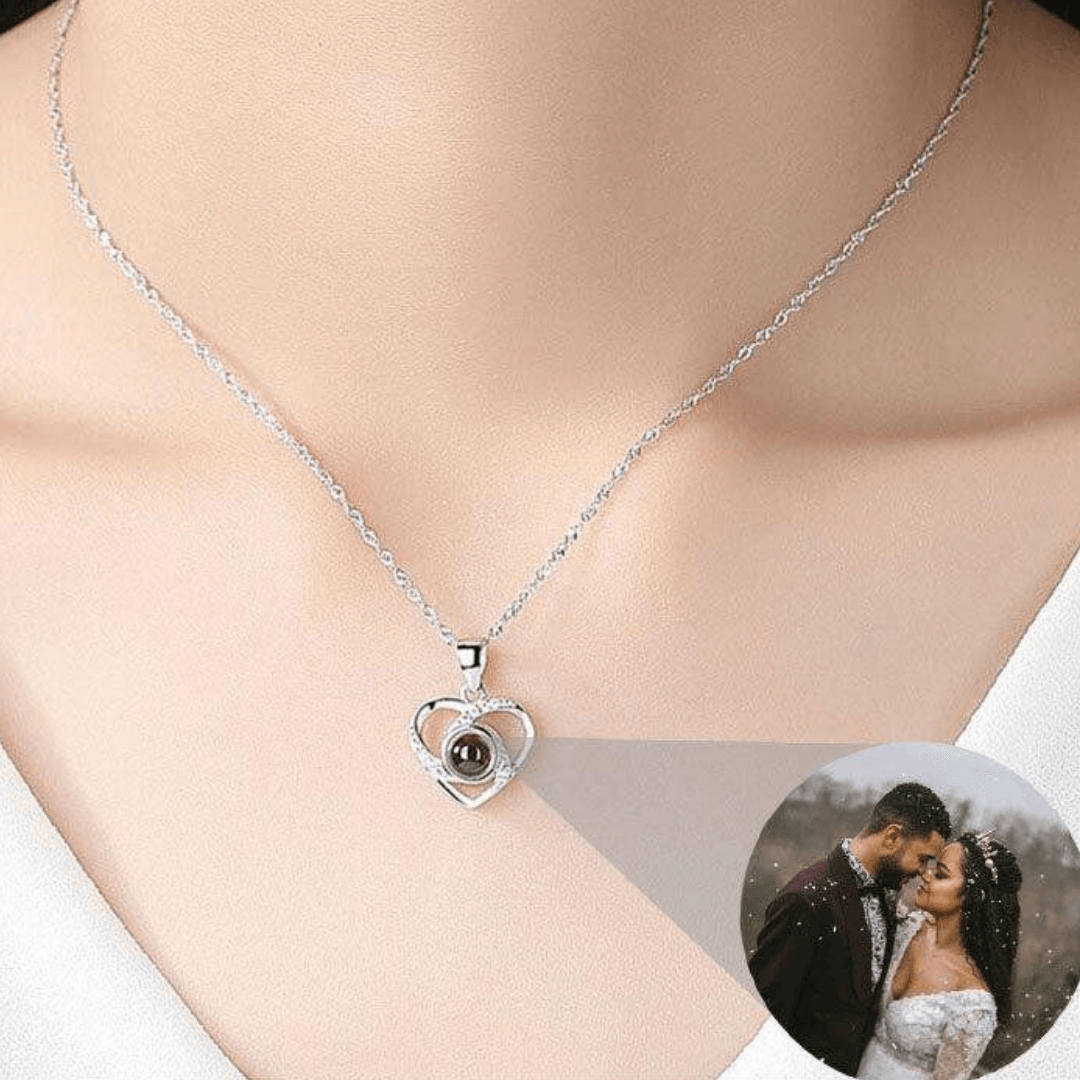 Remember Collana con cristalli personalizzata con foto - Joelite Gioielli