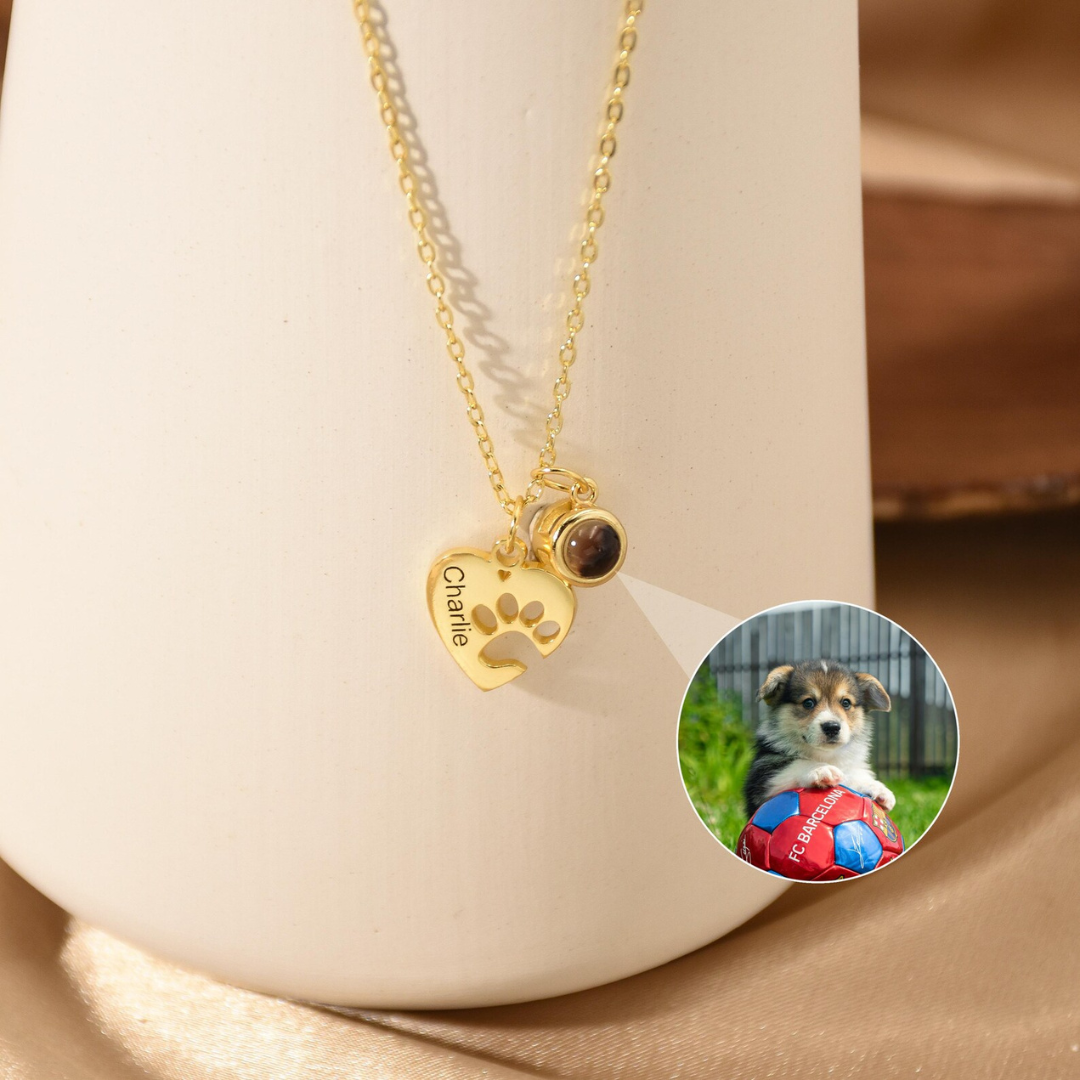 Remember™ Collana con Zampa personalizzata con foto e incisione | Acciaio Inossidabile