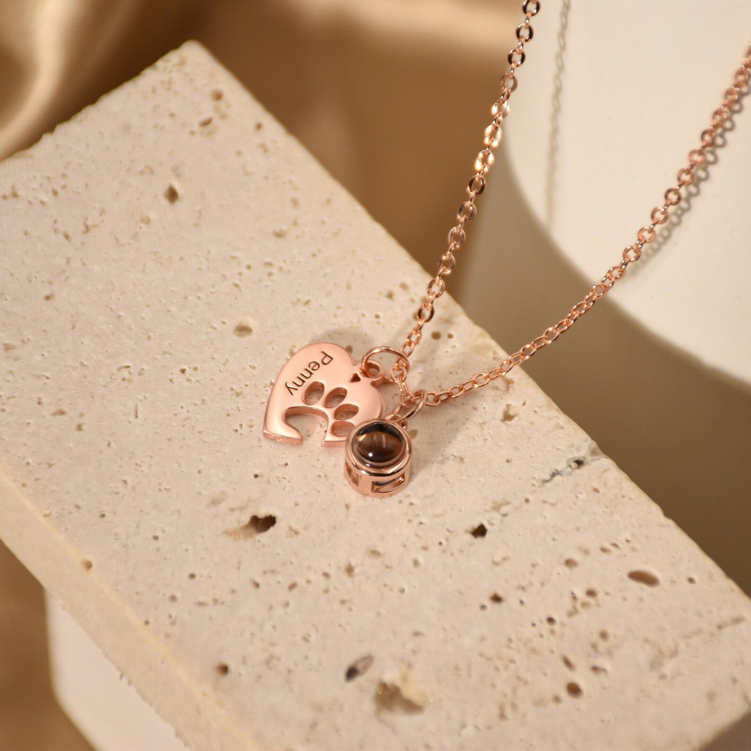 Remember™ Collana con Zampa personalizzata con foto e incisione | Acciaio Inossidabile