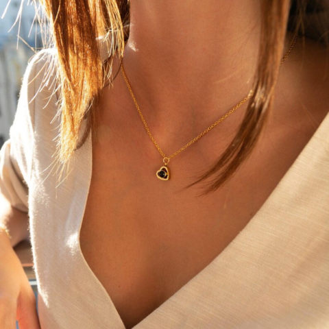 Collana Con Ciondolo Foto In Argento Personalizzato,In - Foto 2