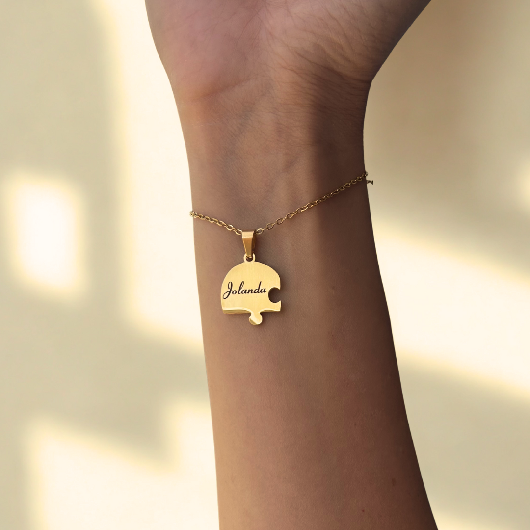 Pezzi di Cuore con Incisione Acciaio inossidabile | Collane - Bracciali - Portachiavi